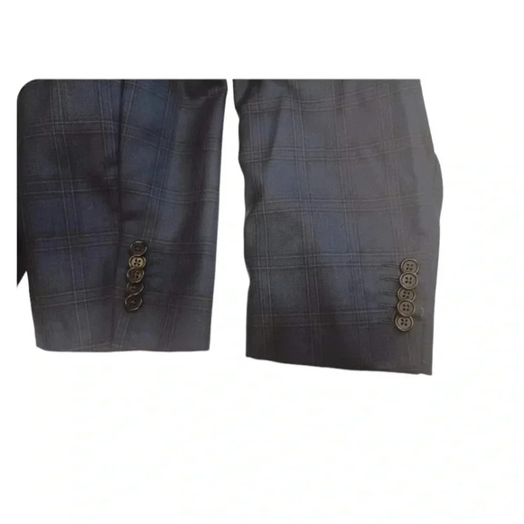 Austin Reed Signature Blue  Wool Blazer Size 46R - Picture 6 of 11